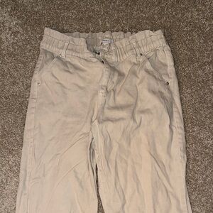 Forever 21 Cream Straight Leg Pants